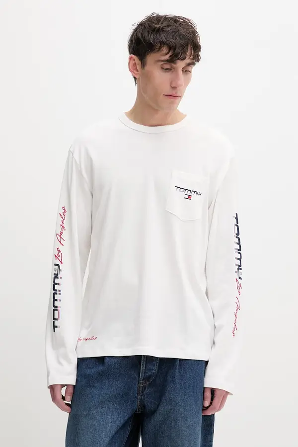 Tommy Jeans Tommy Jeans majica dugih rukava muška od pamuka
