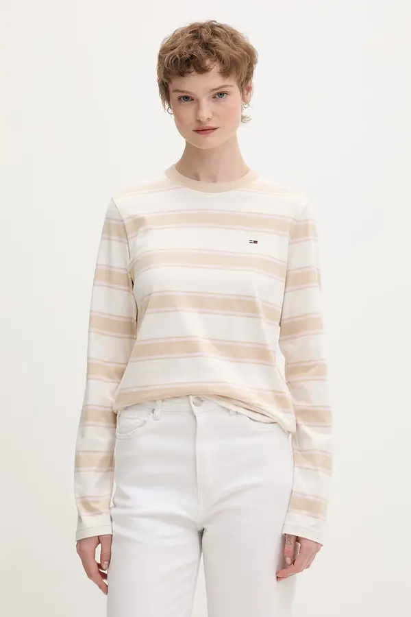 Tommy Jeans Tommy Jeans majica dugih rukava za žene od pamuka