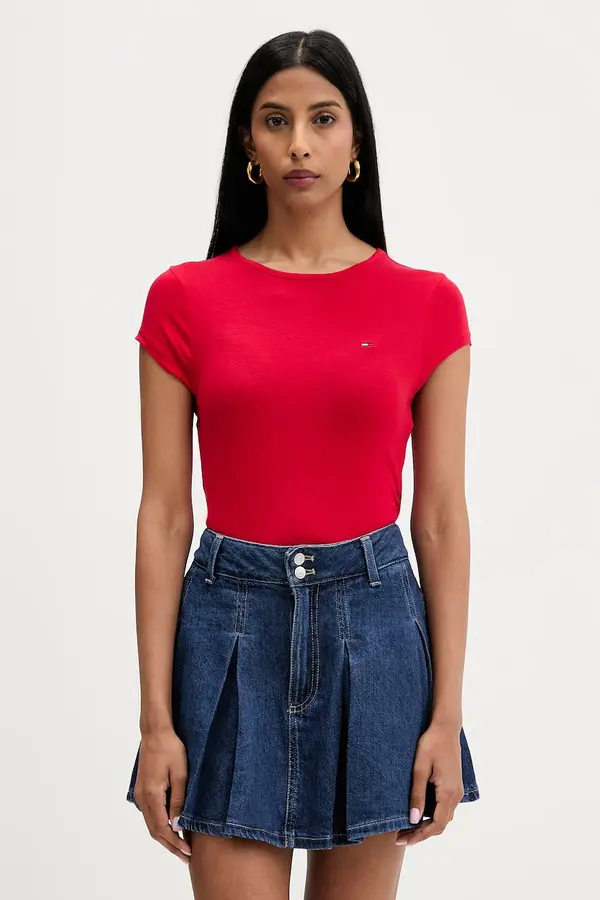 Tommy Jeans Tommy Jeans majica ženska s viskozom