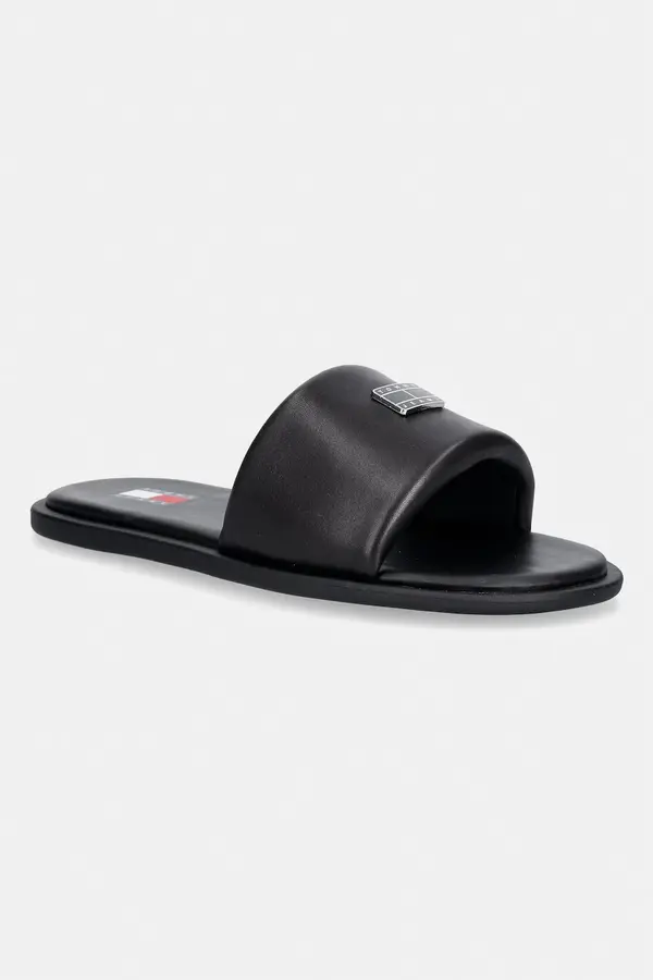 Tommy Jeans Tommy Jeans natikače niske ženske kožne TJW SOFT PADDED CASUAL SLIDE