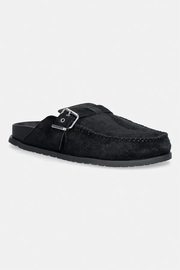 Tommy Jeans Tommy Jeans natikače za muškarce od brušene kože BIND MULE WASHED SUEDE