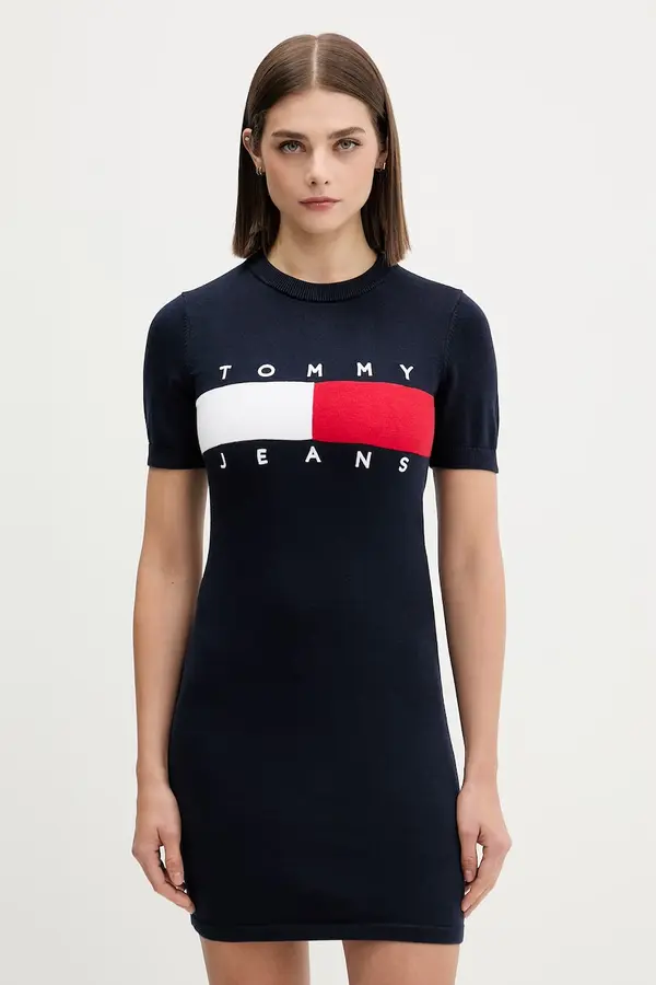 Tommy Jeans Tommy Jeans pletena haljina od pamuka