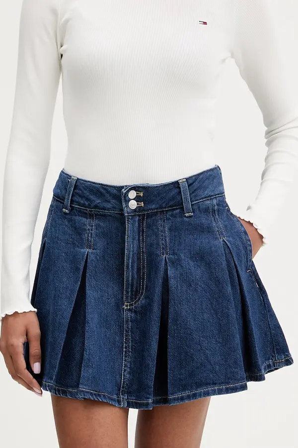 Tommy Jeans Tommy Jeans plisirana suknja traper