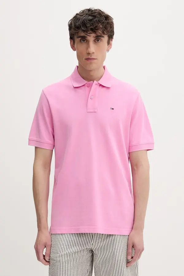 Tommy Jeans Tommy Jeans polo majica za muškarce od pamuka