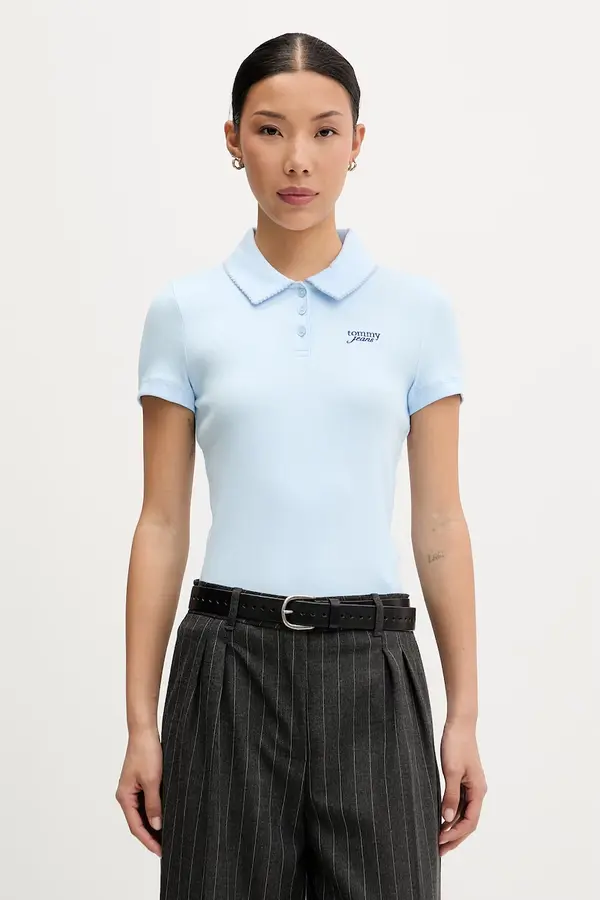 Tommy Jeans Tommy Jeans polo ženske od pamuka s elastanom