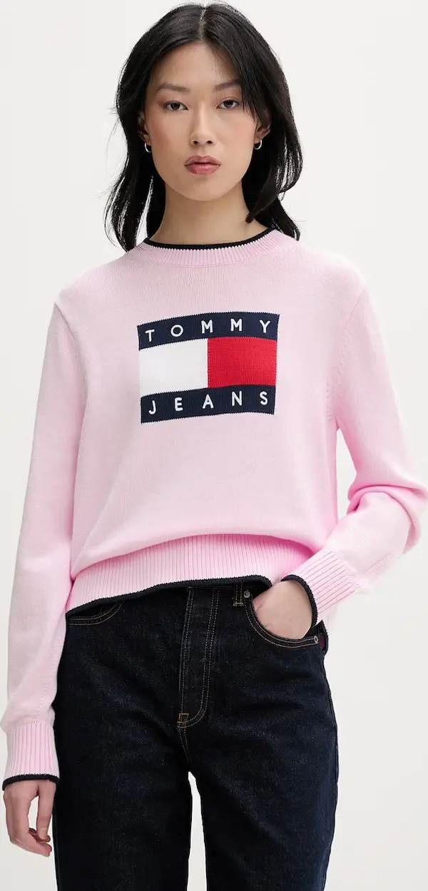 Tommy Jeans Tommy Jeans pulover za žene od pamuka