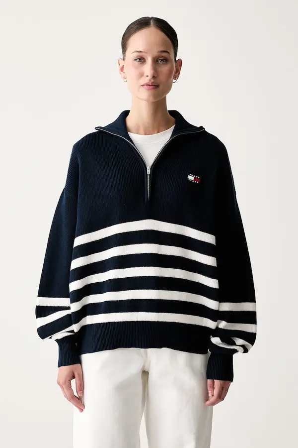 Tommy Jeans Tommy Jeans pulover za žene od pamuka