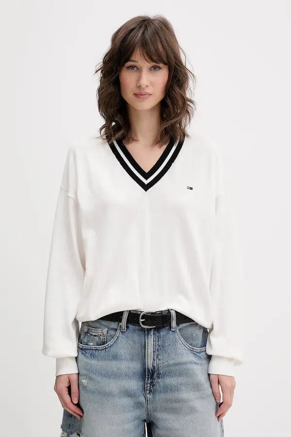 Tommy Jeans Tommy Jeans pulover ženski od pamuka
