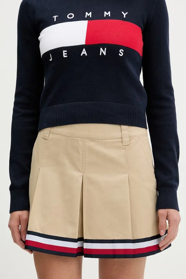 Tommy Jeans Tommy Jeans suknja A-kroja od pamuka