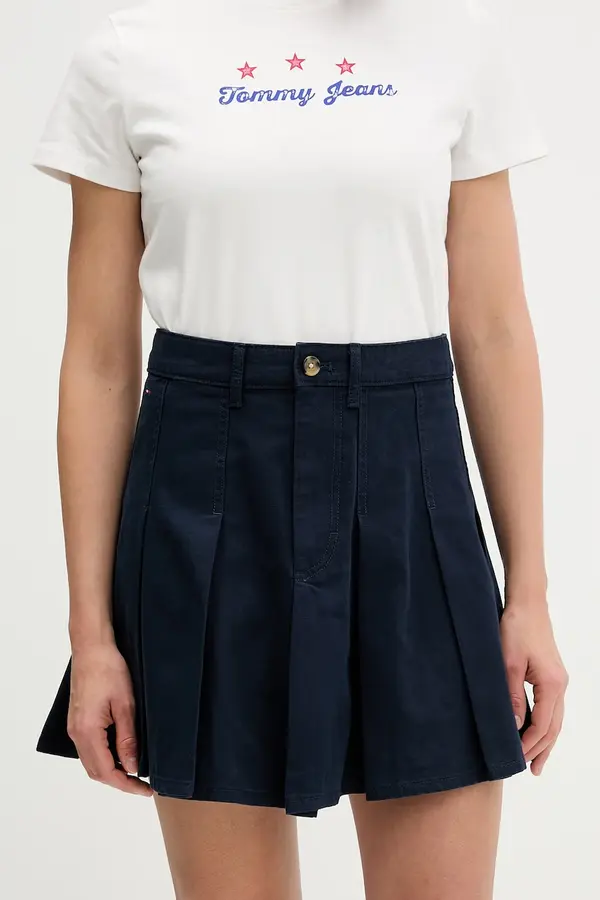Tommy Jeans Tommy Jeans suknja A-kroja od pamuka