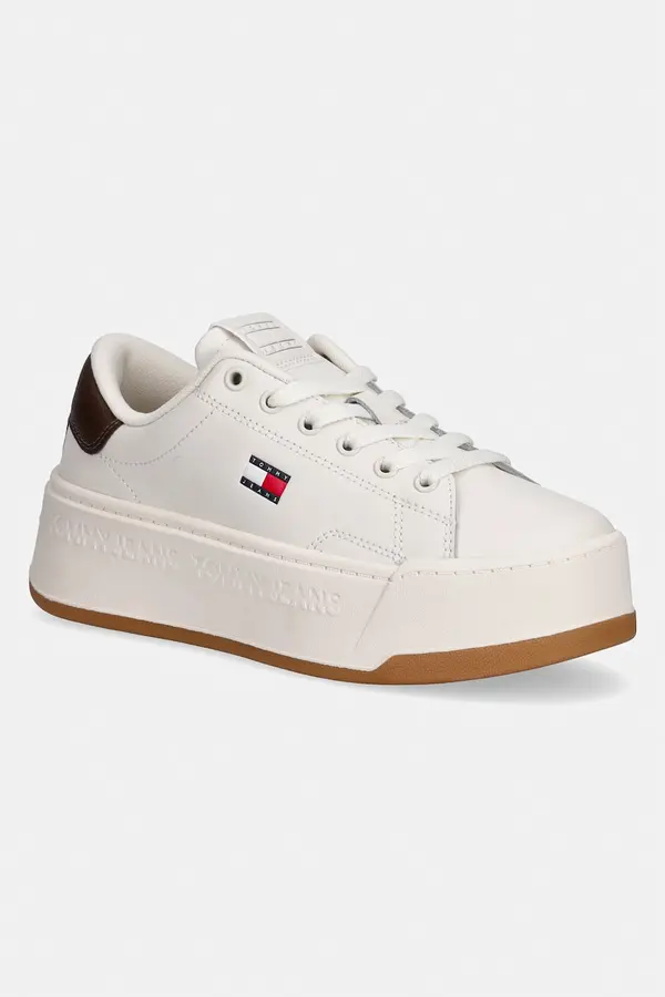 Tommy Jeans Tommy Jeans TJW SCRIPT CUPSOLE FLATFORM tenisice za žene kožne