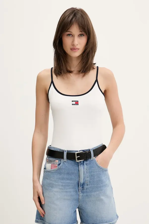Tommy Jeans Tommy Jeans top za žene od pamuka s elastanom