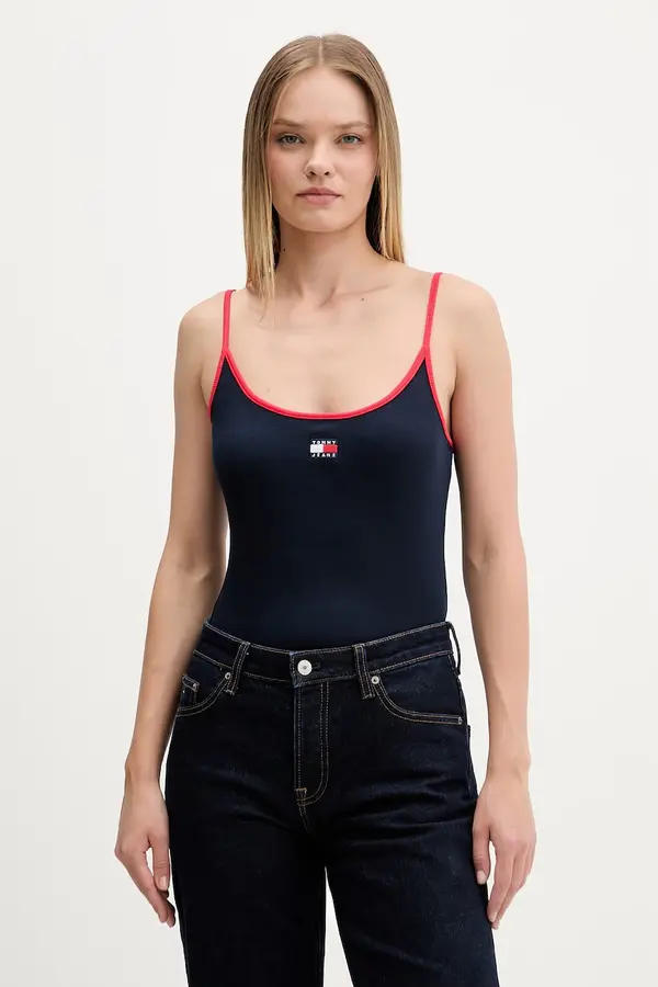 Tommy Jeans Tommy Jeans top za žene od pamuka s elastanom