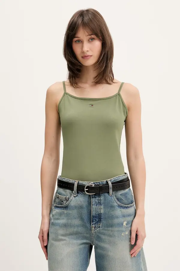 Tommy Jeans Tommy Jeans top za žene od pamuka s elastanom
