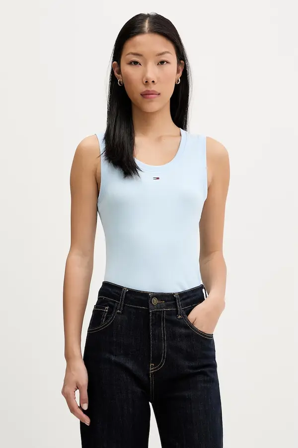 Tommy Jeans Tommy Jeans top za žene od pamuka s elastanom