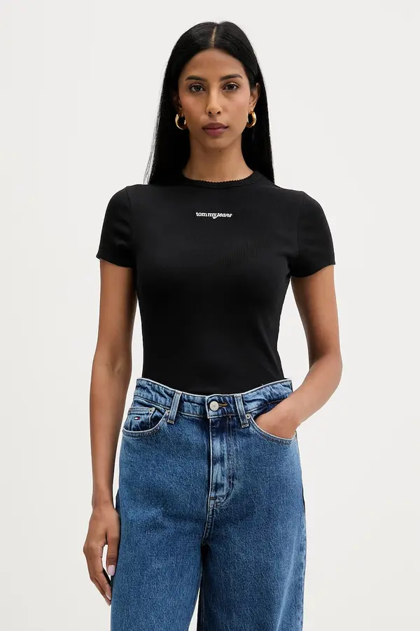 Tommy Jeans Tommy Jeans ženska majica pamučna s elastanom
