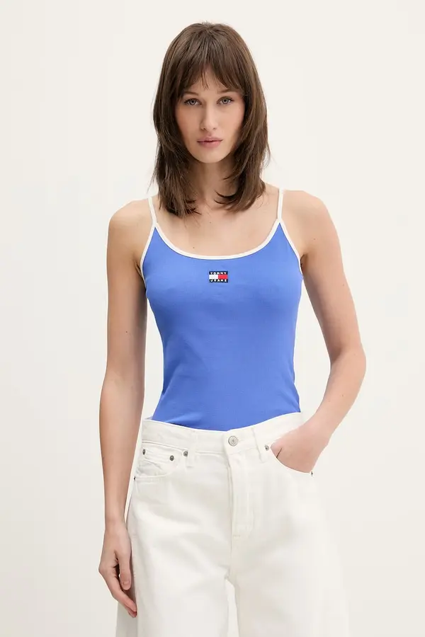 Tommy Jeans Tommy Jeans ženski top od pamuka s elastanom