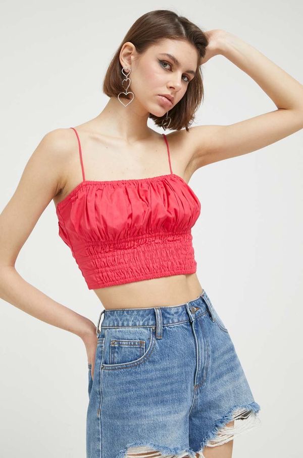 Abercrombie & Fitch Top Abercrombie & Fitch x The Trevor Project za žene, boja: ružičasta