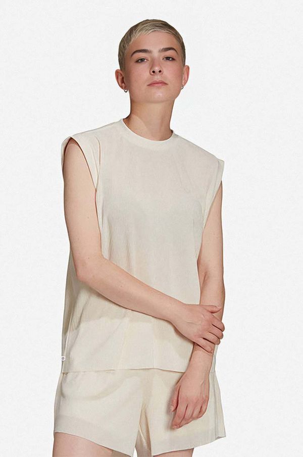 adidas Originals Top adidas Adicolor Plisse za žene, boja: bež, HE4956-cream