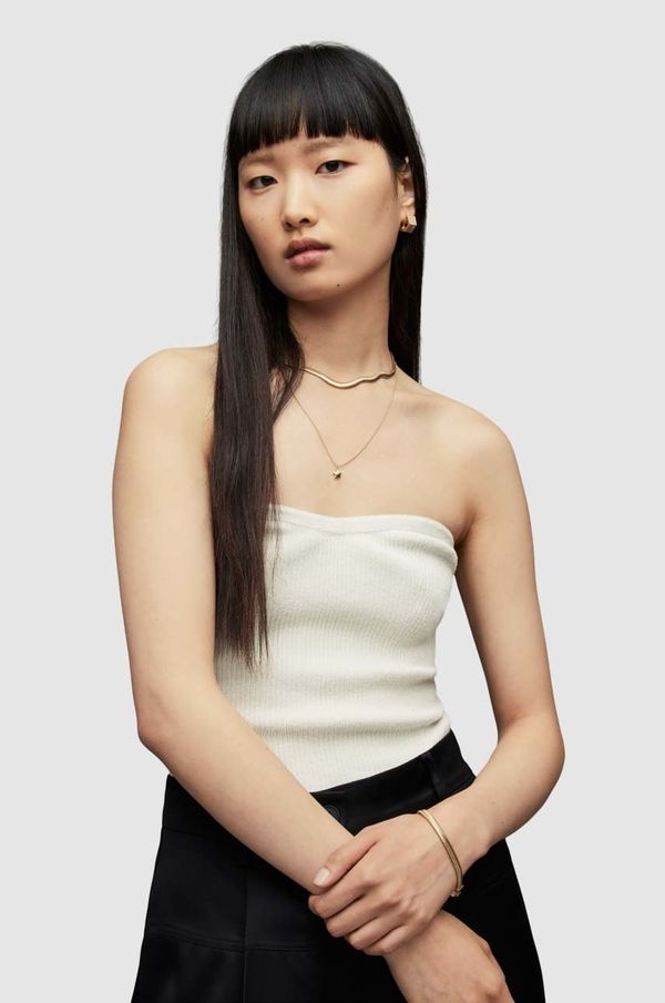 AllSaints Top AllSaints za žene, boja: bijela, cold shoulder