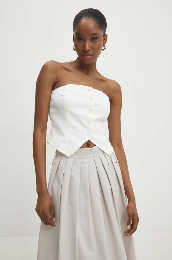 Answear Lab Top Answear Lab boja: bež, cold shoulder