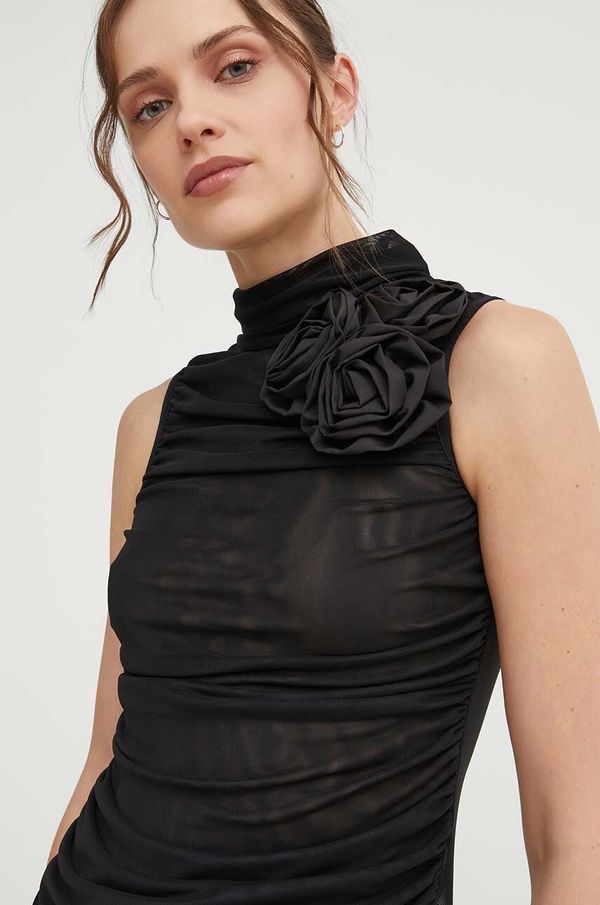 Answear Lab Top Answear Lab boja: crna, bez uzorka