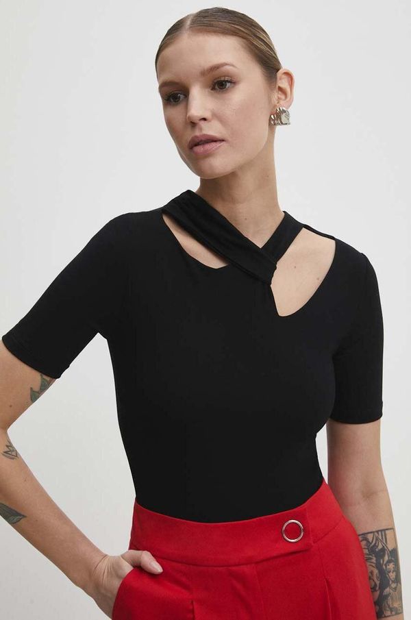 Answear Lab Top Answear Lab boja: crna