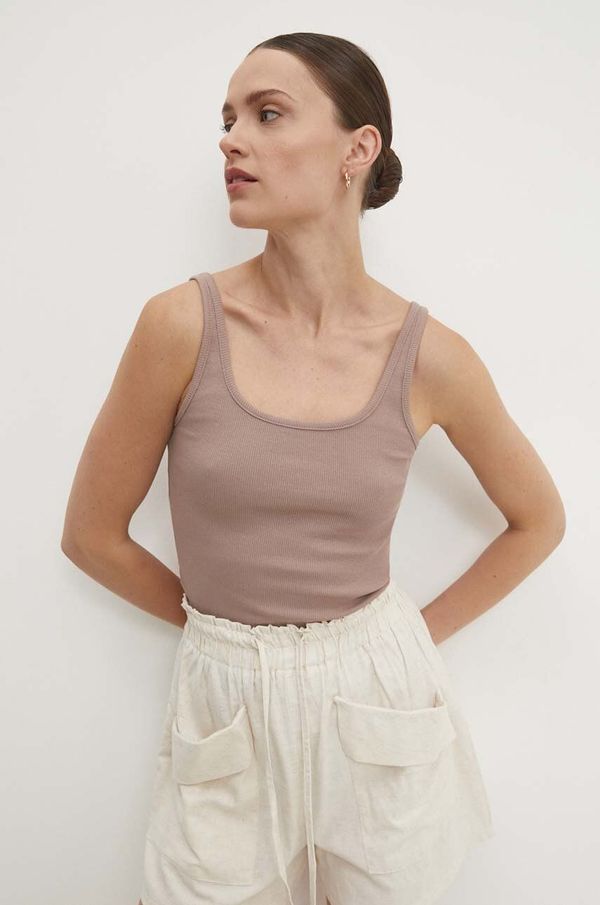 Answear Lab Top Answear Lab za žene, boja: bež