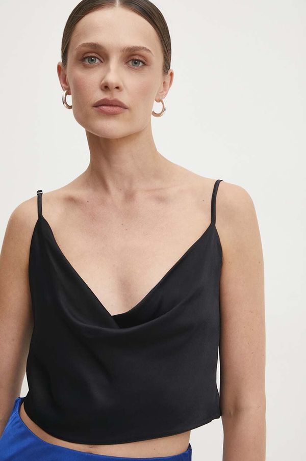 Answear Lab Top Answear Lab za žene, boja: crna