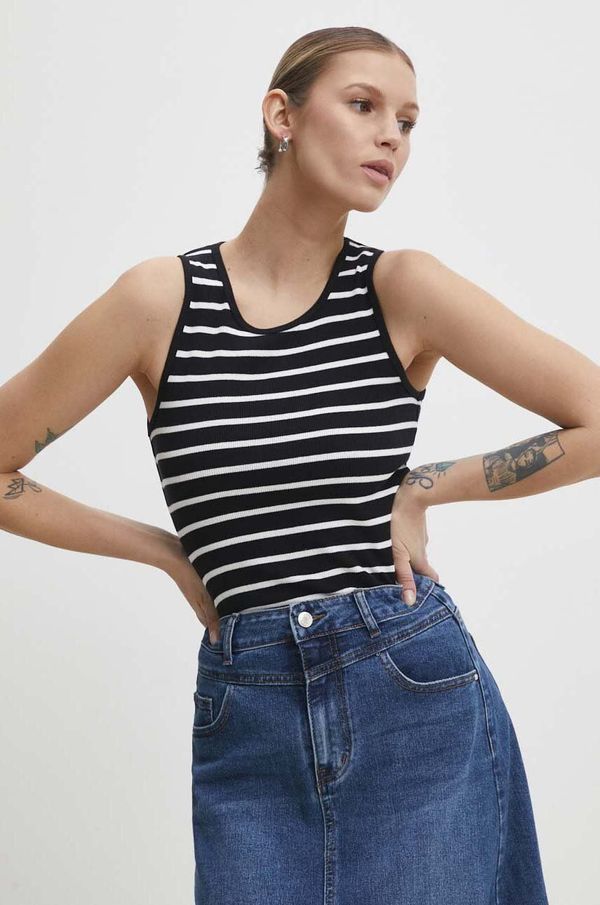 Answear Lab Top Answear Lab za žene, boja: crna