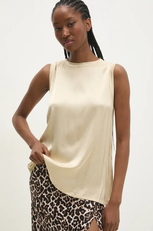 Answear Lab Top Answear Lab za žene, boja: zlatna, bez uzorka