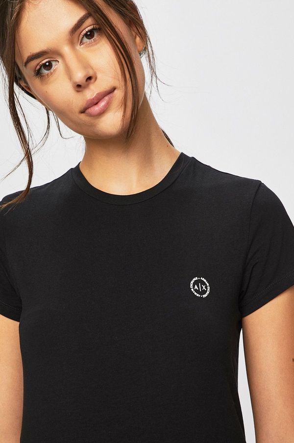 Armani Exchange Top Armani Exchange boja: crna