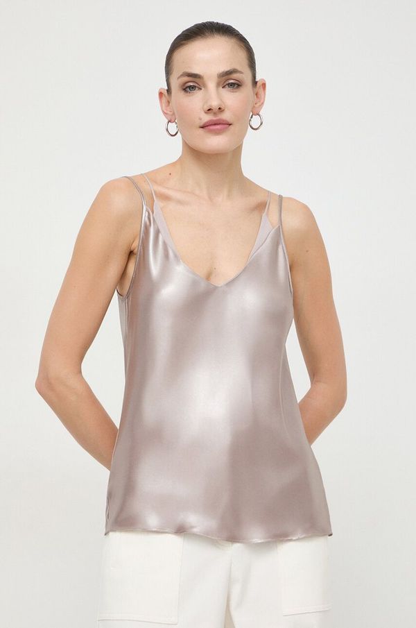 Boss Top BOSS boja: bež, bez uzorka