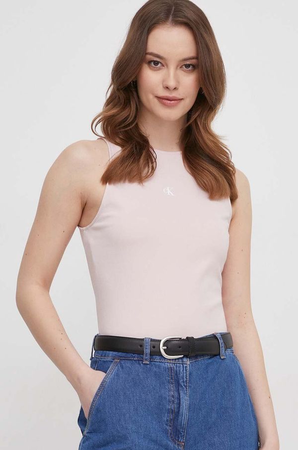 Calvin Klein Jeans Top Calvin Klein Jeans za žene, boja: ružičasta, J20J223107