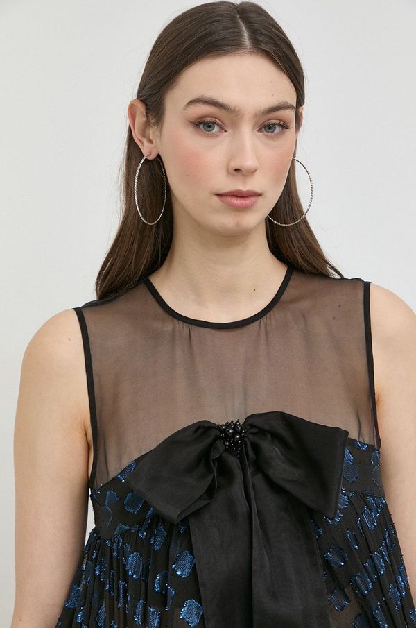 Custommade Top Custommade za žene, boja: crna