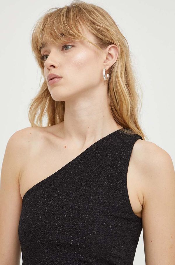 Day Birger et Mikkelsen Top Day Birger et Mikkelsen za žene, boja: crna, s uzorkom