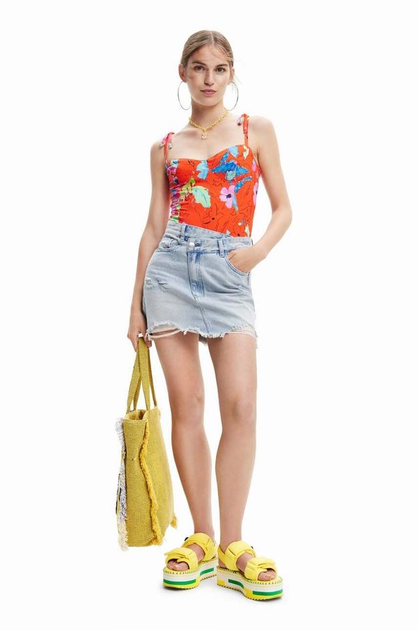 Desigual Top Desigual za žene, boja: crvena