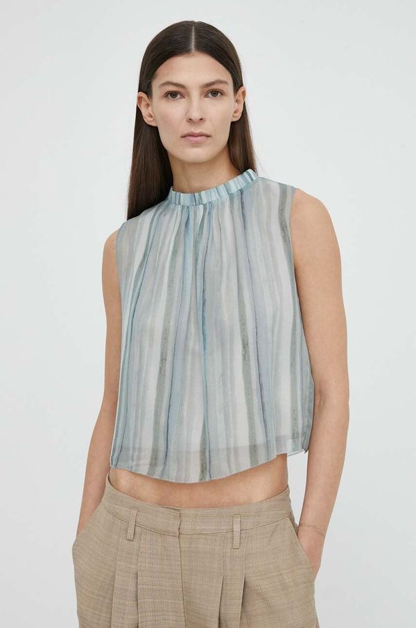 Drykorn Top Drykorn MONDYA boja: plava, s uzorkom, 152148 87525