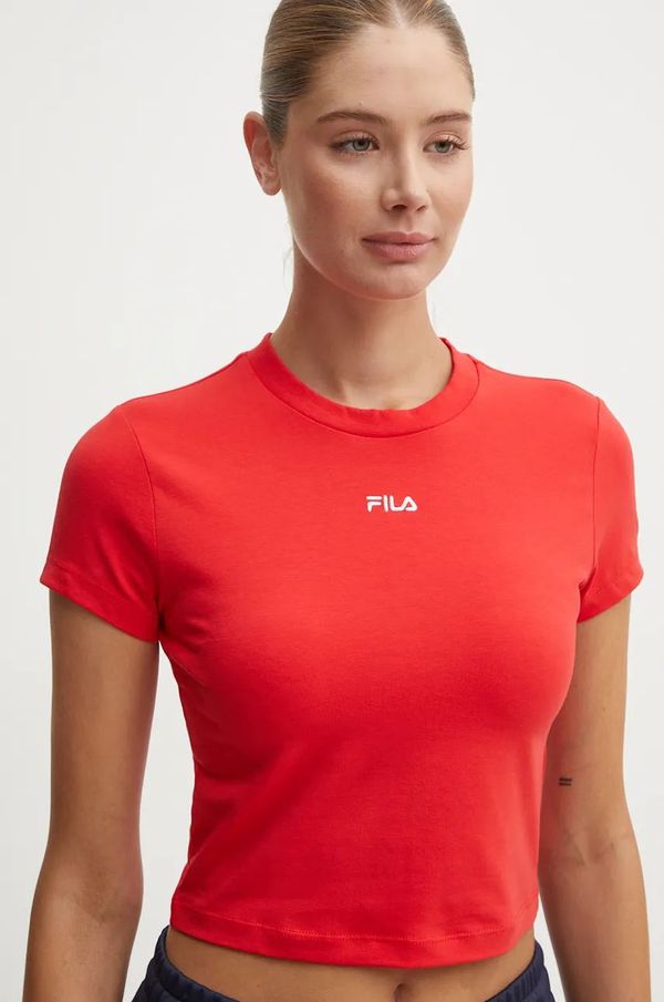 Fila Top Fila Latina za žene, boja: crvena, FAW0744