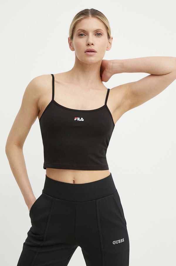 Fila Top Fila Loni za žene, boja: crna, FAW0745