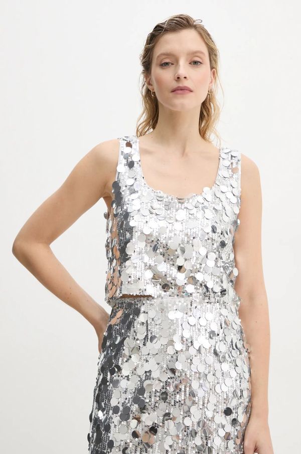 Gestuz Top Gestuz boja: srebrna, s aplikacijom, 10909576