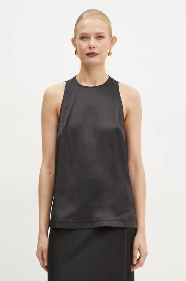 Guess Top Guess CHRISTELLE boja: crna, bez uzorka, W5RH47 WFQC2