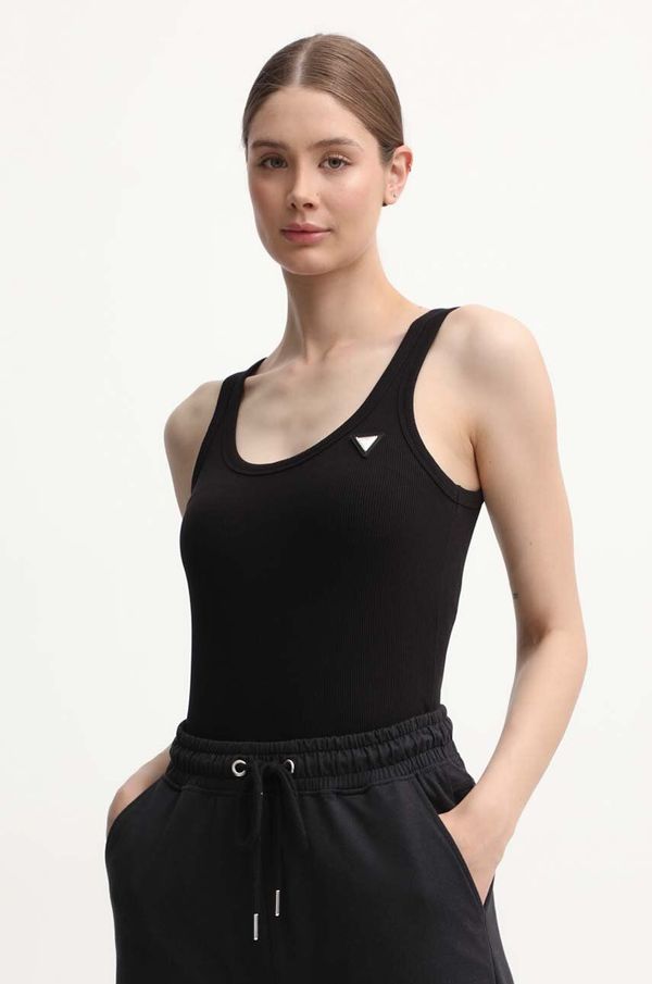 Guess Top Guess COLETTE za žene, boja: crna, V4YP06 K8RT2