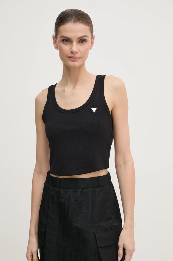 Guess Top Guess COLETTE za žene, boja: crna, V5RP07 K8RT2