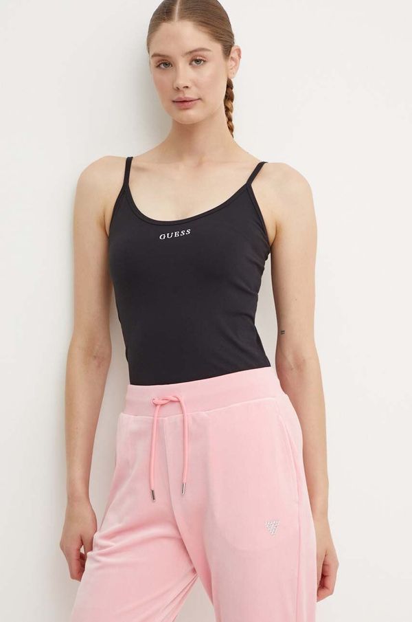 Guess Top Guess MARIKA za žene, boja: crna, V4YP11 KCD02