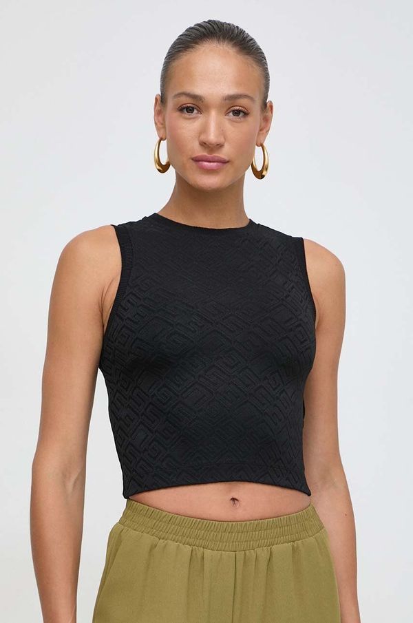 Guess Top Guess za žene, boja: crna