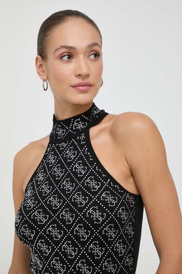Guess Top Guess za žene, boja: crna