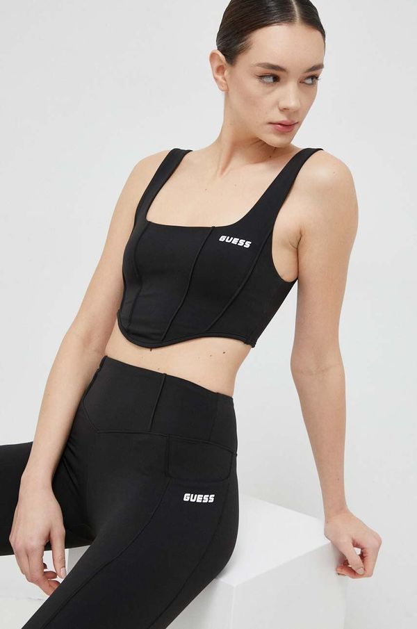Guess Top Guess za žene, boja: crna