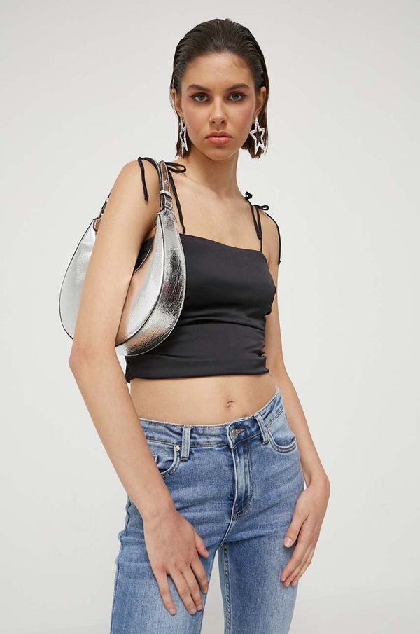 Hollister Co. Top Hollister Co. za žene, boja: crna