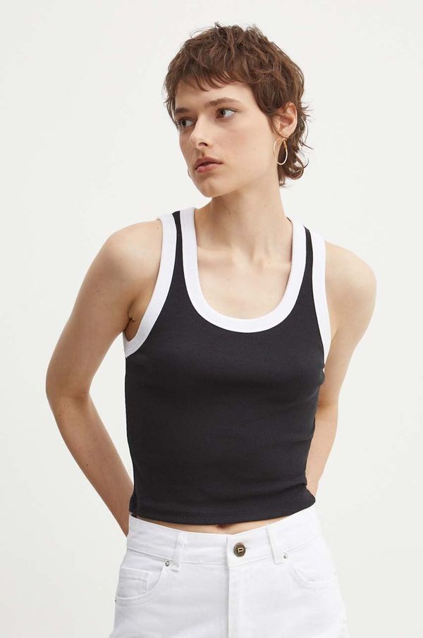 Hollister Co. Top Hollister Co. za žene, boja: crna